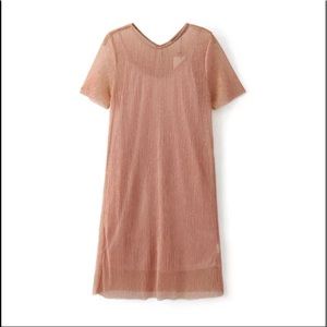 Zara inspired dusty pink shift dress